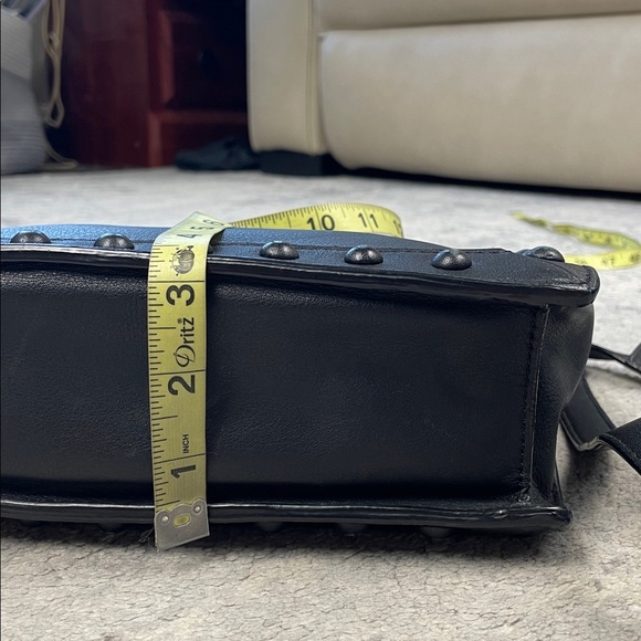 Loeffler Randall Junior Work Tote Bag Black Leather Studded 2 Way - Picture 11 of 15